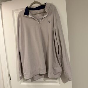 Rhoback Men's Light Gray Zip-Up Sweater